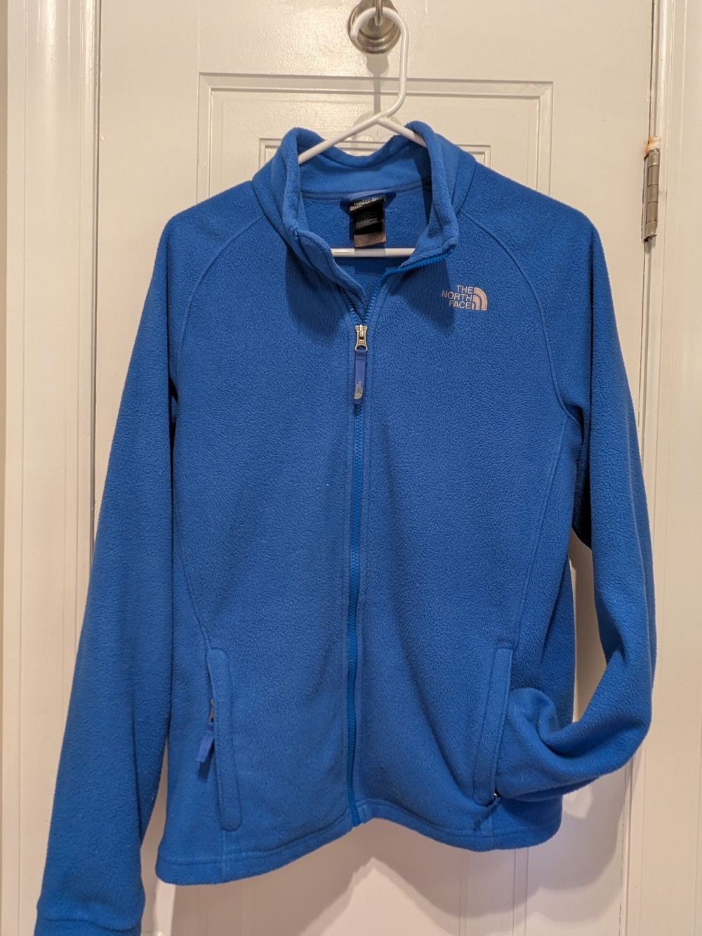 The North Face Boy’s Bright Blue Full-Zip Teddy Fleece Jacket